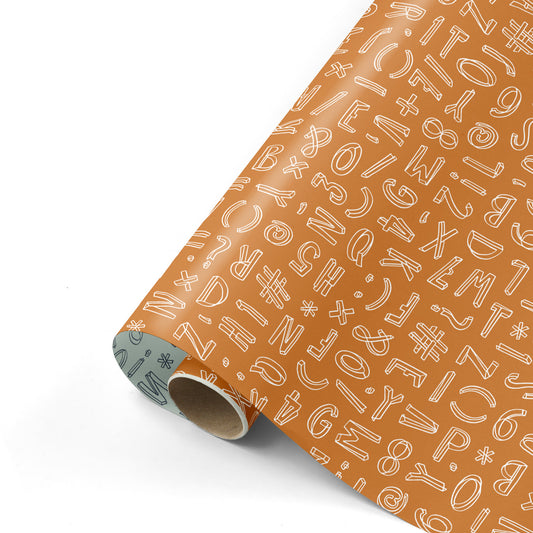 Cadeaupapier letters 50cm