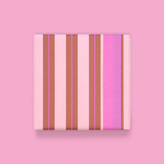 Cadeaupapier strepen chalk chocolate 30cm