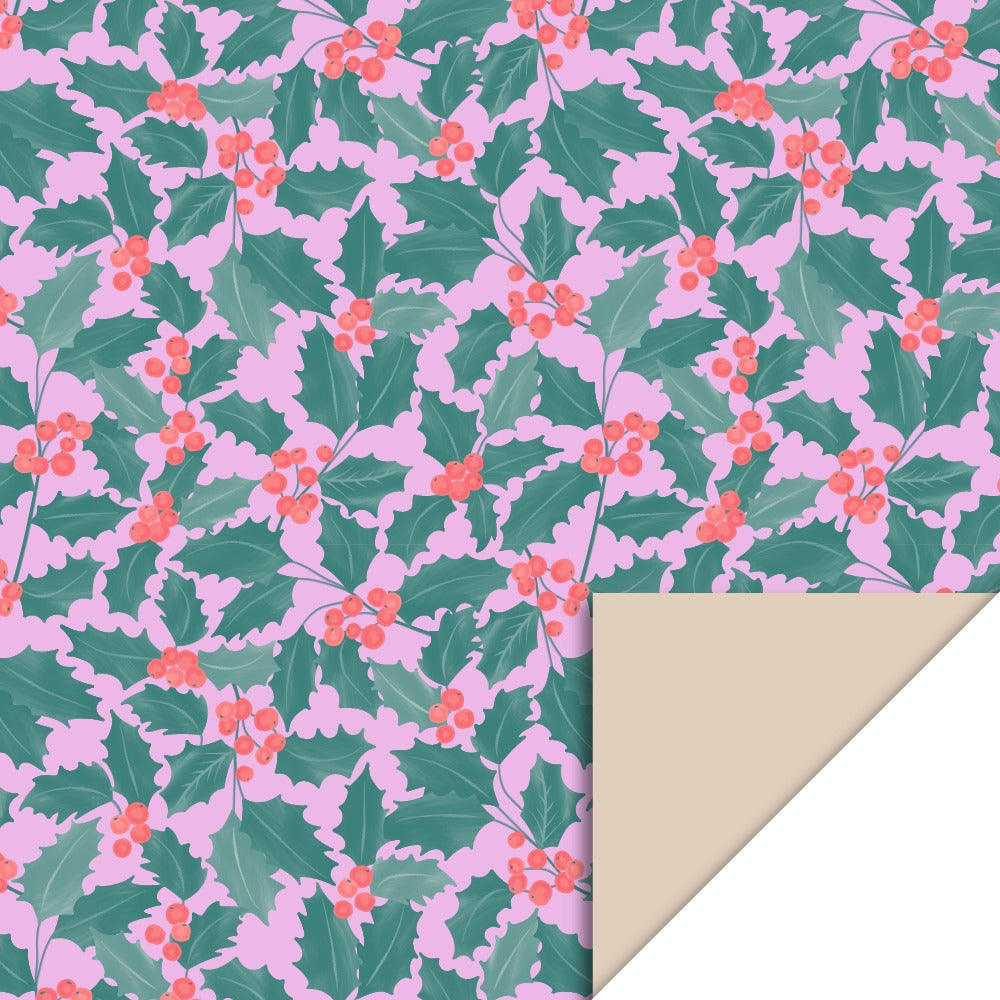Cadeaupapier Xmas leaves 70cm