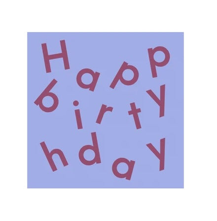 Stickers happy birthday blauw - 5cm 6 stuks