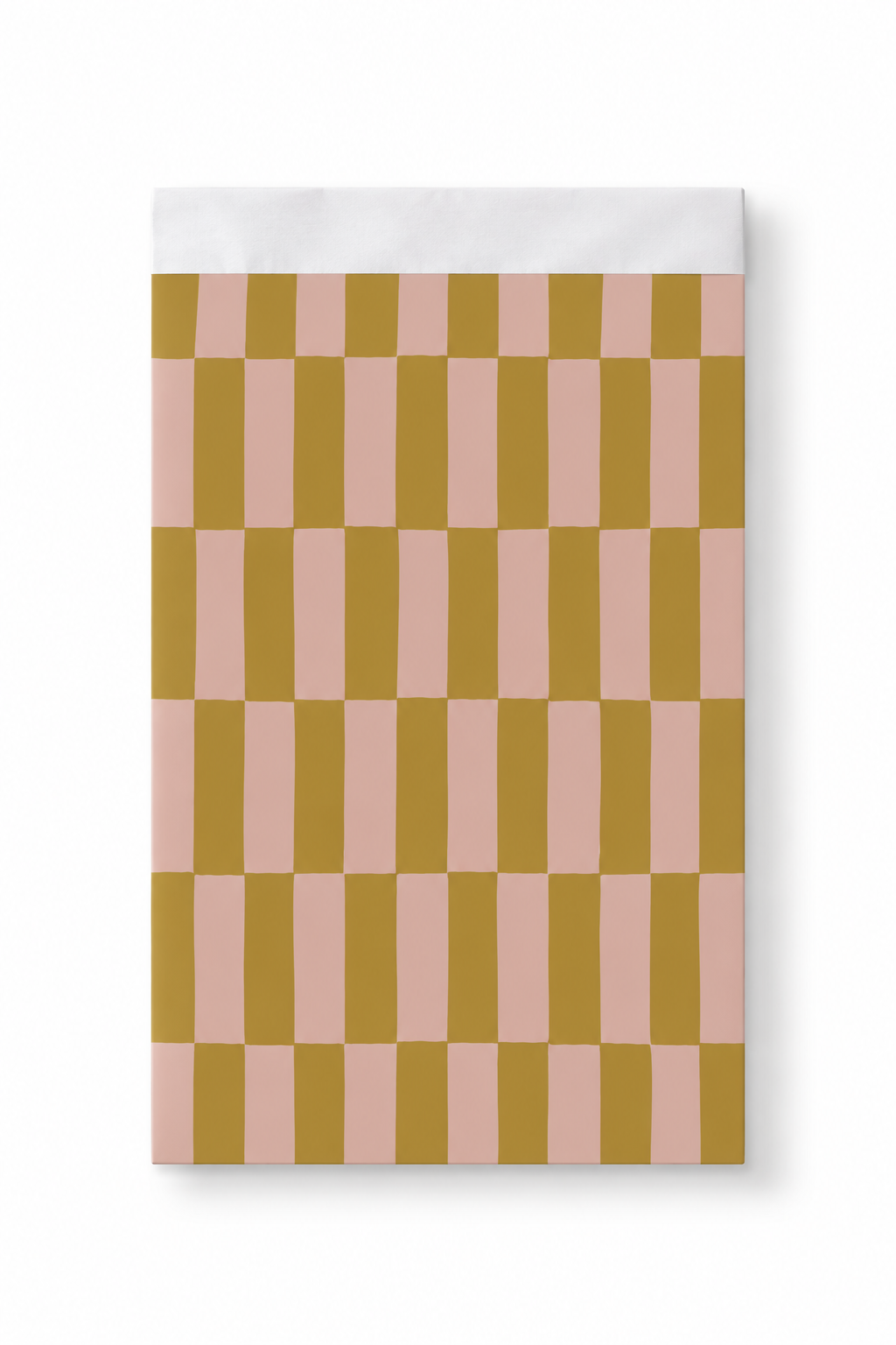 Cadeauzakje check roze | 17x25cm | 5 stuks