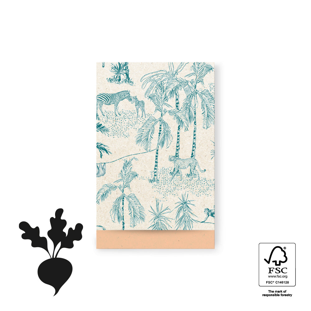 Cadeauzakje vintage jungle green | 12x19cm | 5 stuks