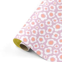 Cadeaupapier retro flowers 50cm