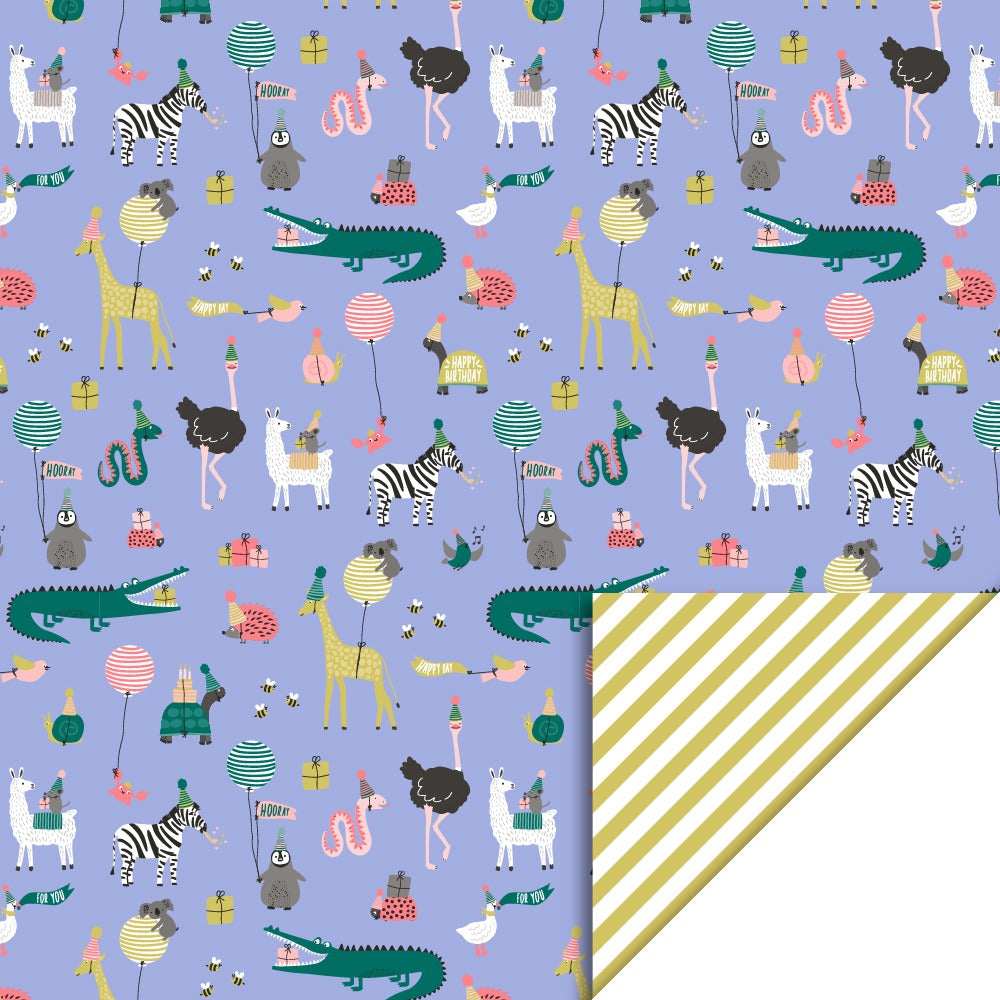 Cadeaupapier party animals 70cm