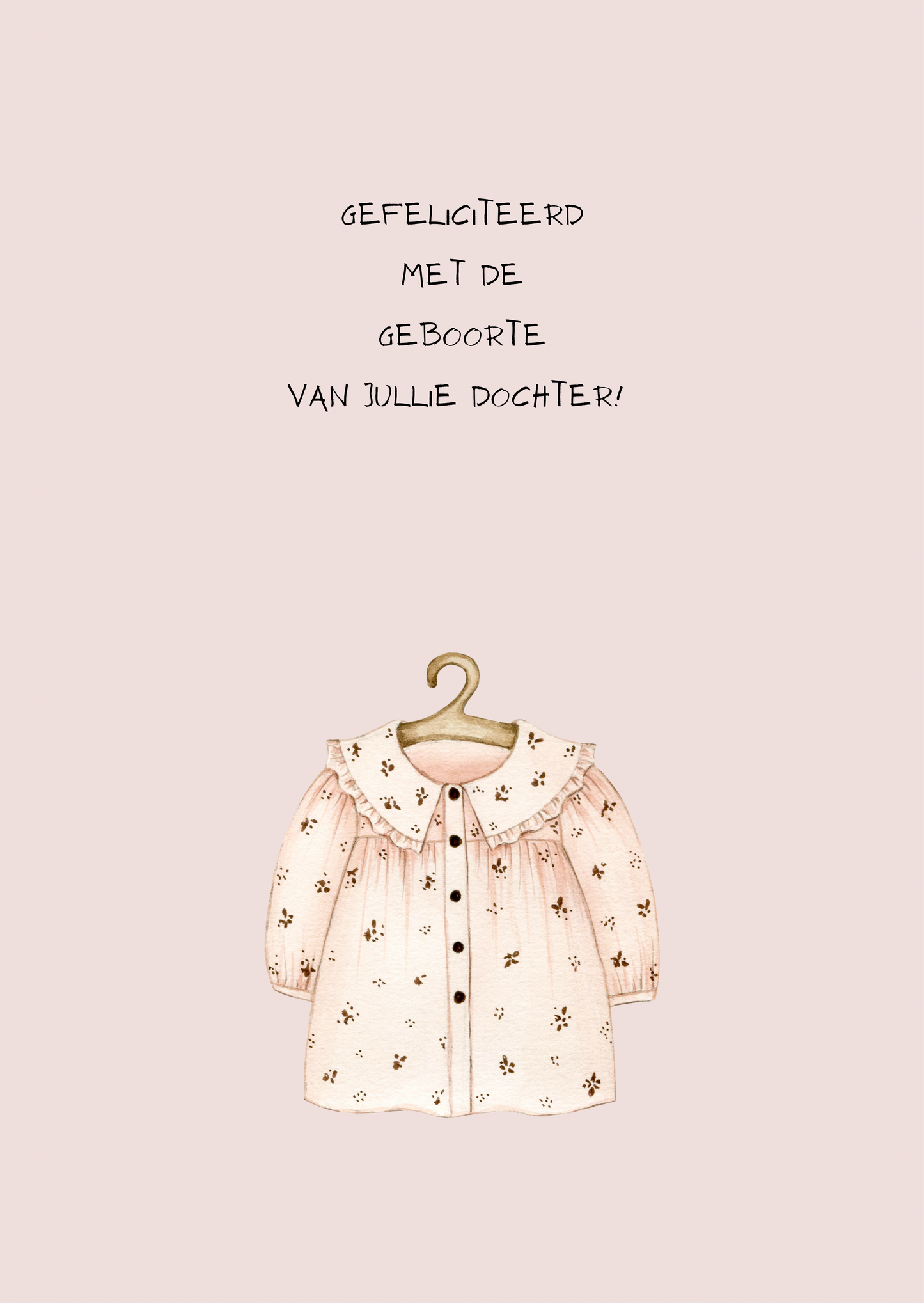 Kaart dochter jurkje