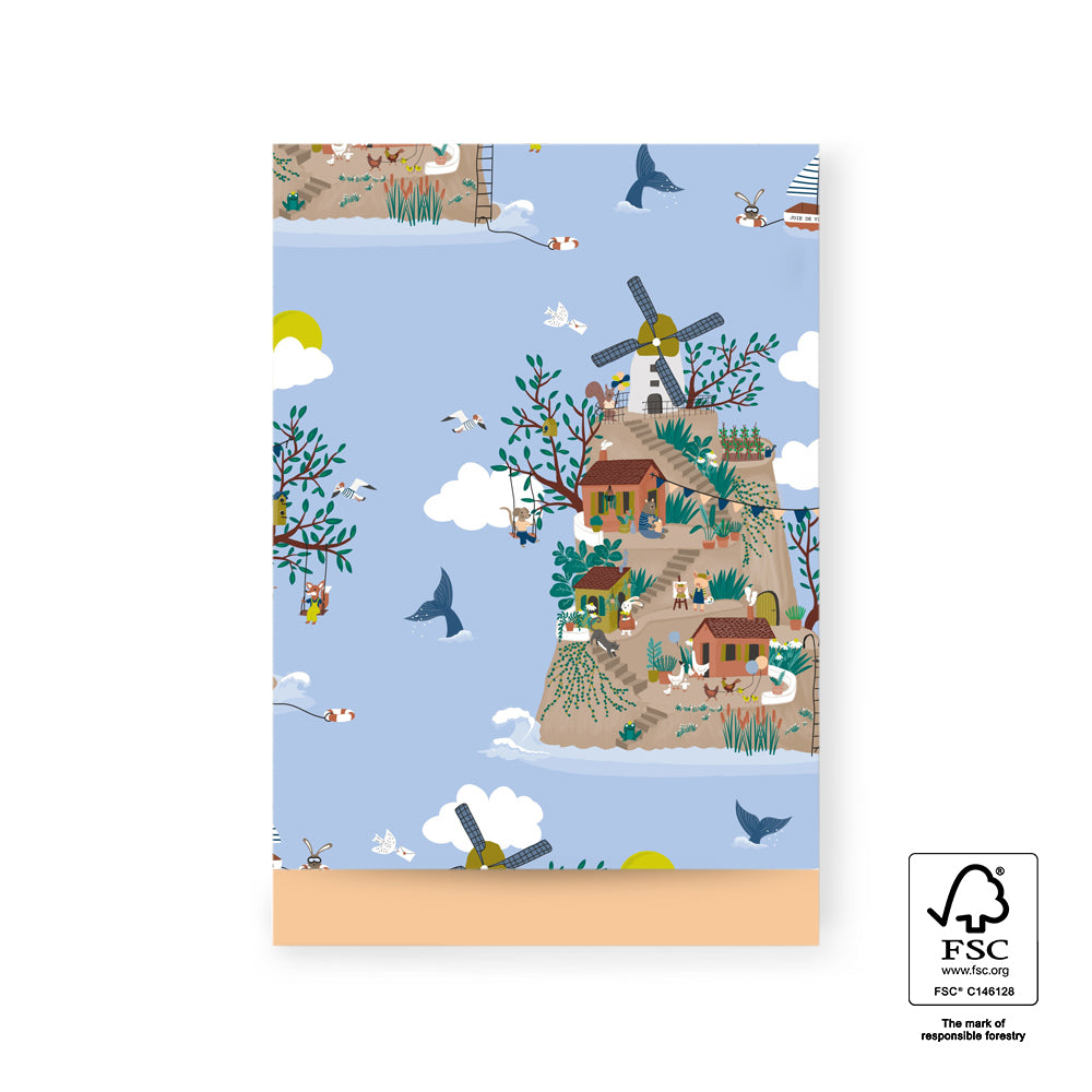 Cadeauzakje world peach | 17x25cm | 5 stuks