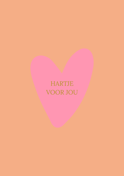 Kaart hartje voor jou