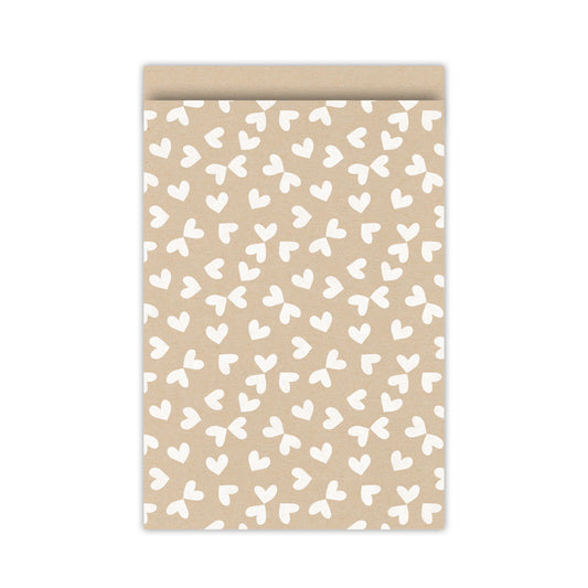 Cadeauzakje butterfly kisses kraft | 17x25cm | 5 stuks