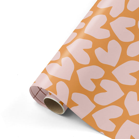Cadeaupapier hartjes 50cm