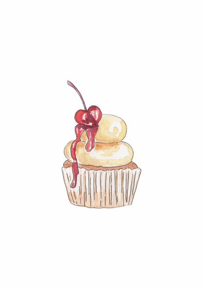 Mini kaart cupcake