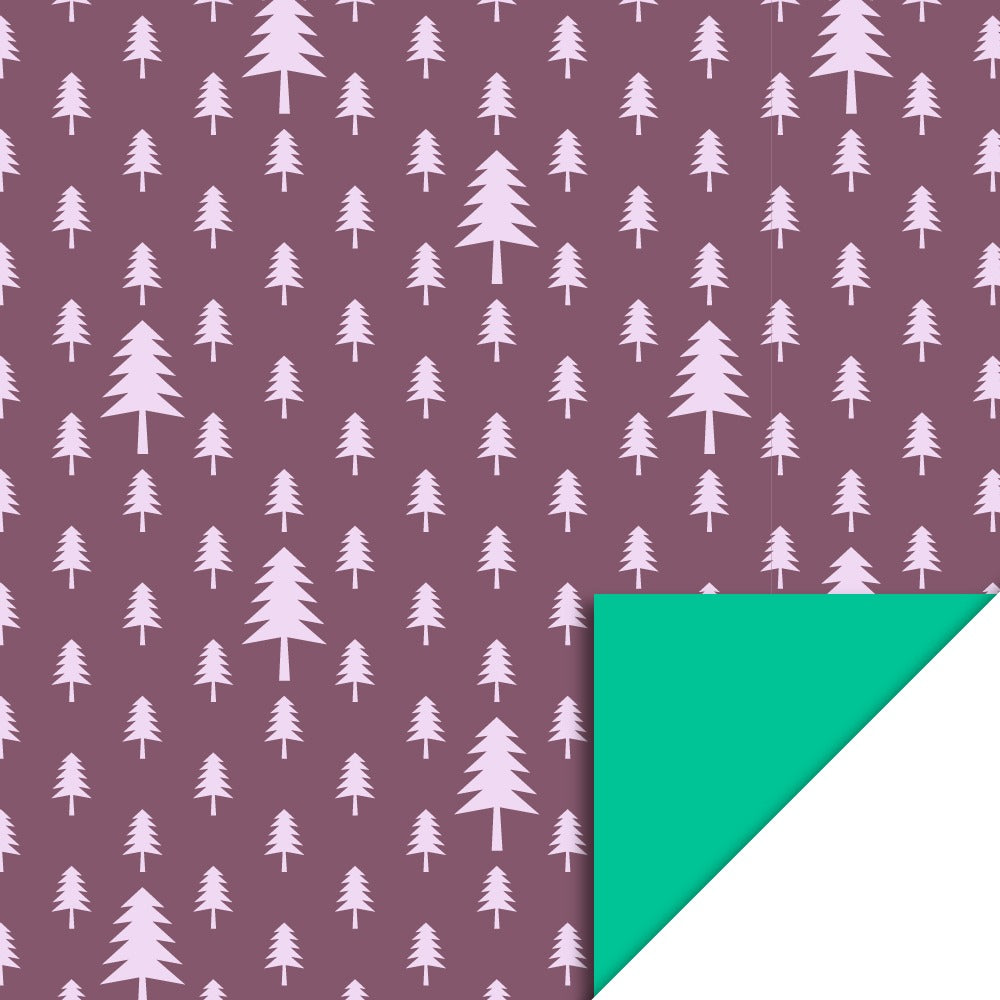 Cadeaupapier tree beet red pink 70cm