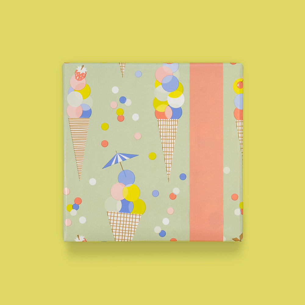 Cadeaupapier ijsjes 30cm