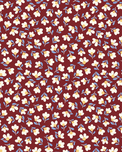 Cadeaupapier flowers wine red 70cm
