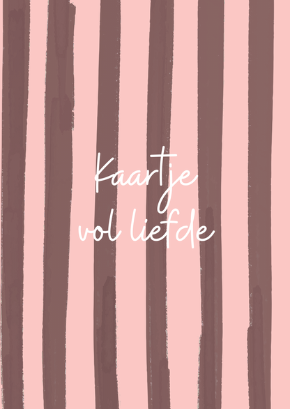 Kaart kaartje vol liefde
