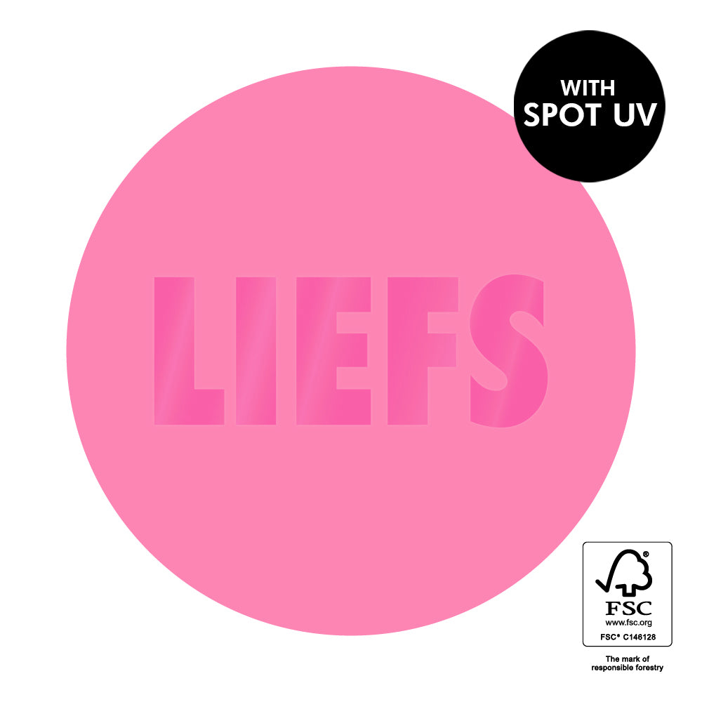 Stickers liefs roze - 5,5cm 6 stuks