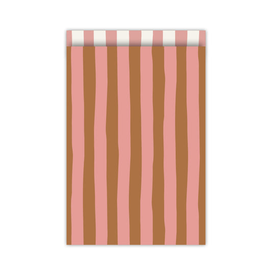 Cadeauzakje strepen calm base | 17x25cm | 5 stuks