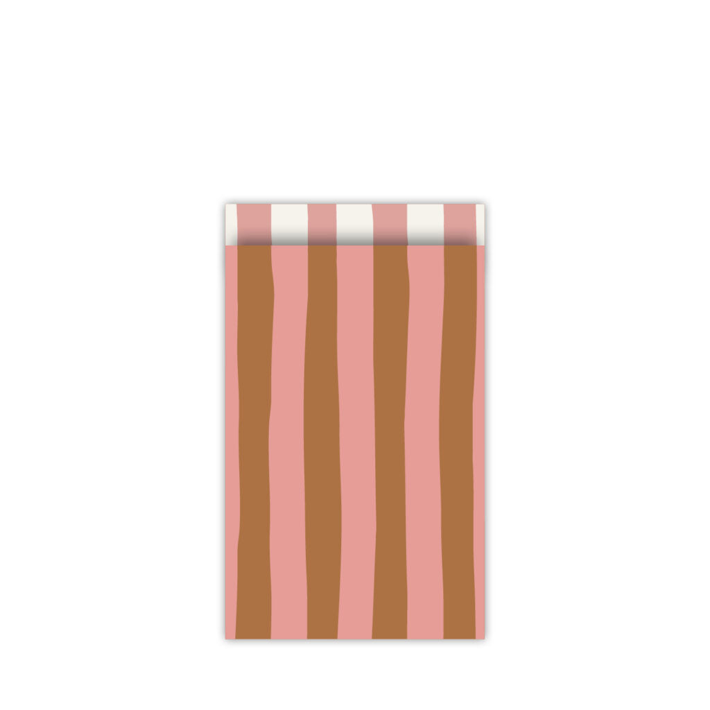 Cadeauzakjes strepen calm base | 12x19cm | 5 stuks
