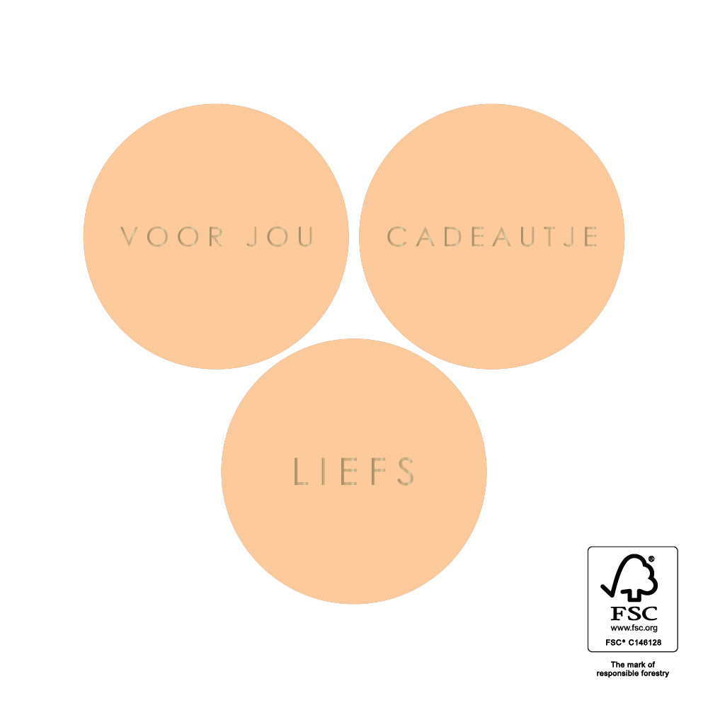 Stickers multi misty orange - 3,5cm 6 stuks