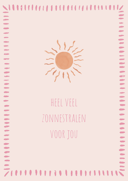 Kaart zonnestralen voor jou