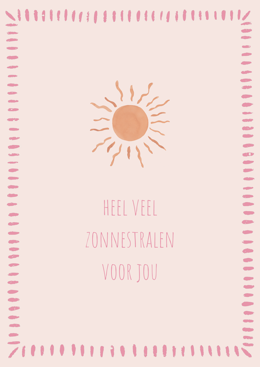 Kaart zonnestralen voor jou