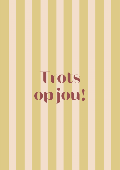 Kaart trots op jou