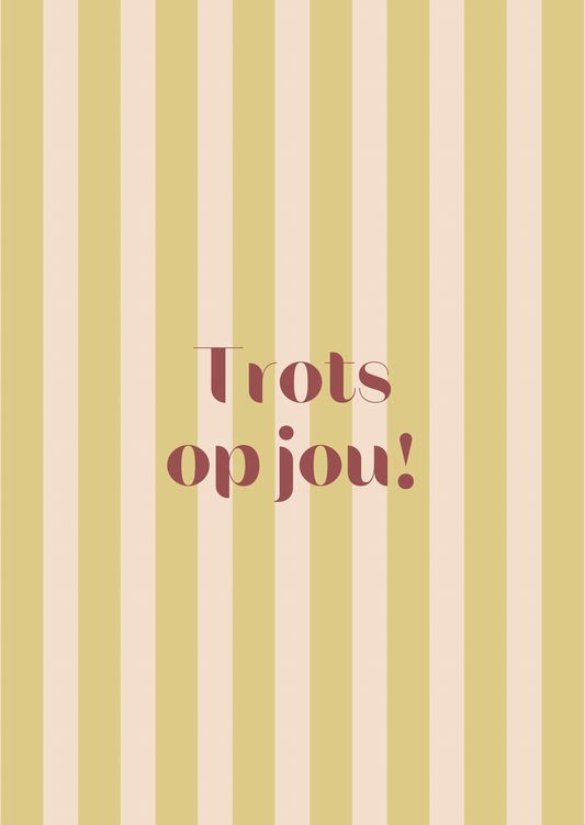Kaart trots op jou