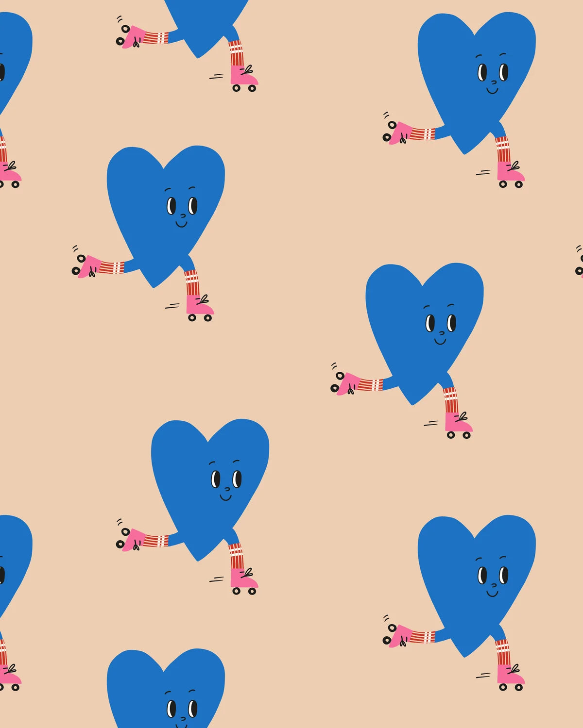 Cadeaupapier roller heart 70cm