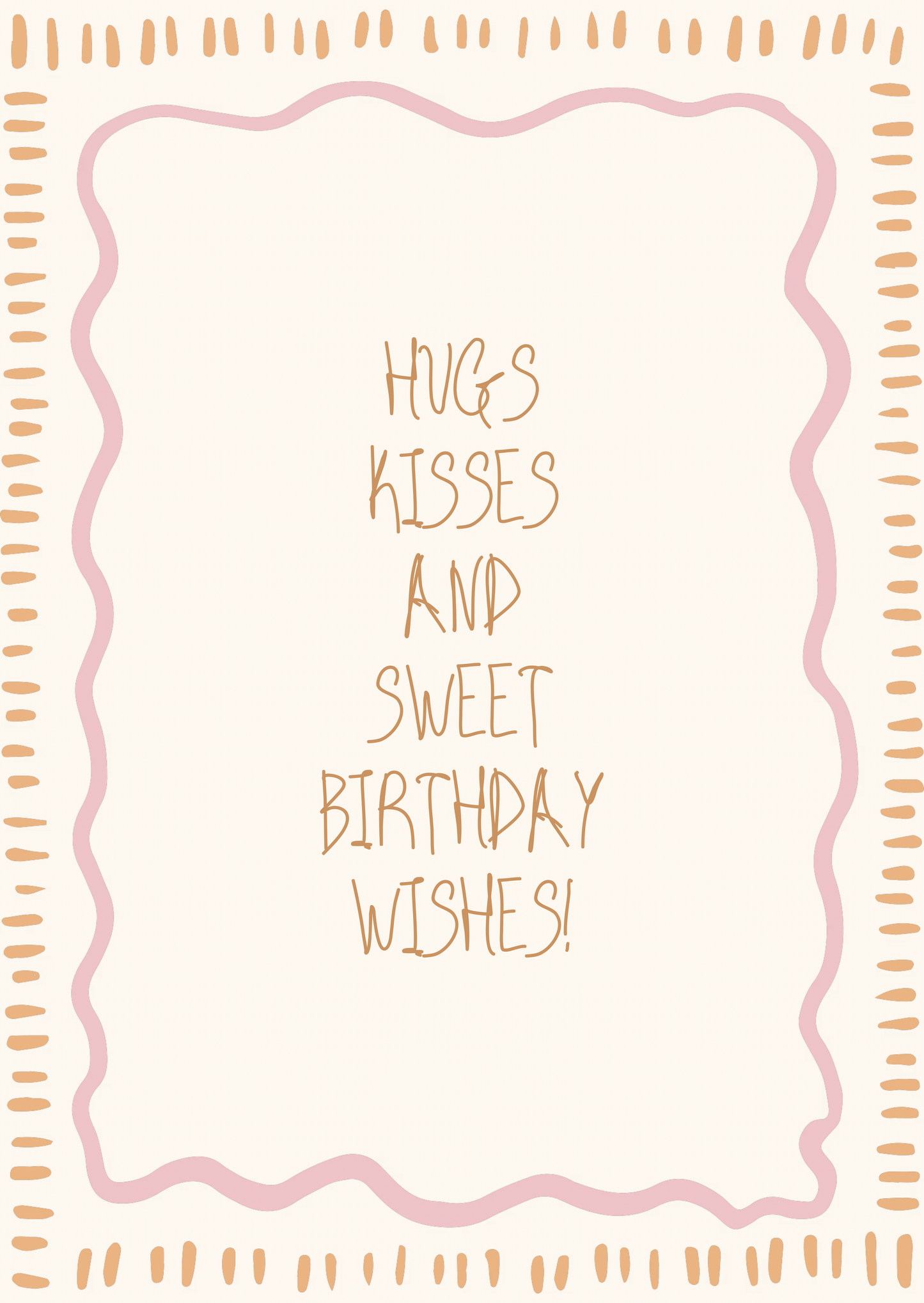 Kaart sweet birthday wishes