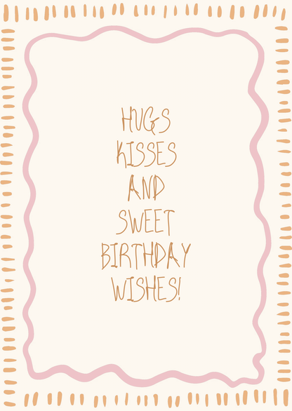 Kaart sweet birthday wishes