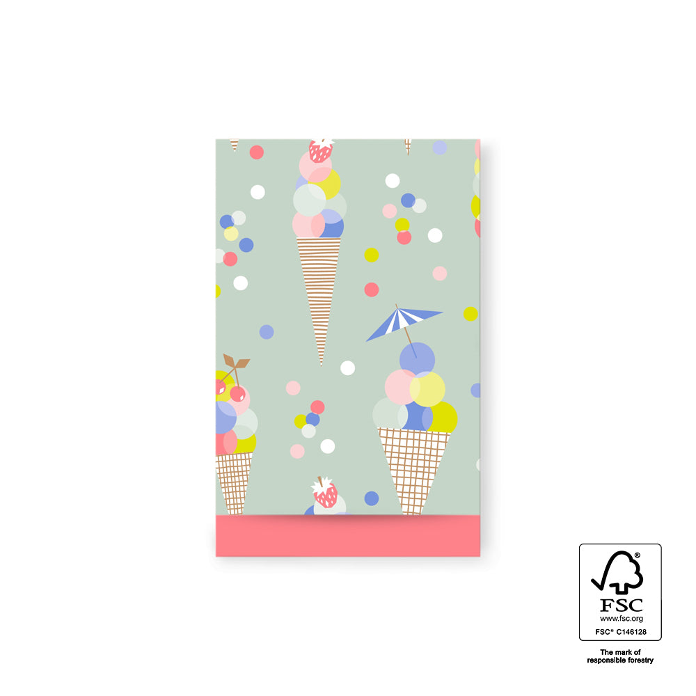 Cadeauzakje ijsjes | 12x19cm | 5 stuks