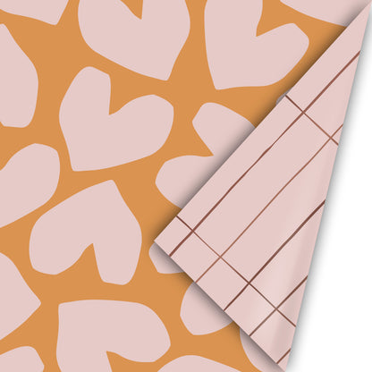 Cadeaupapier hartjes 50cm