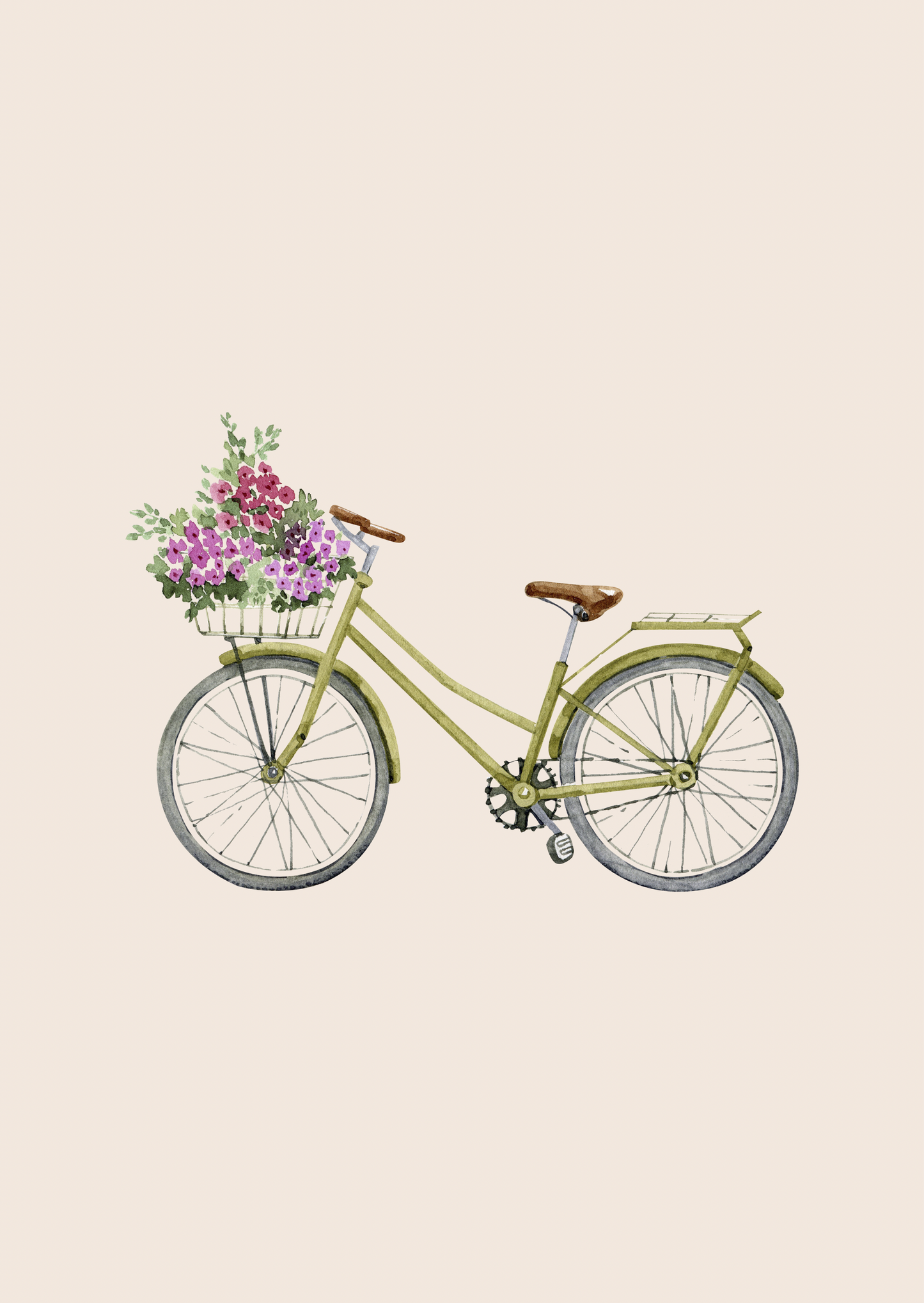 Mini kaart groene fiets