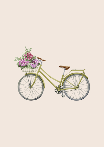Mini kaart groene fiets