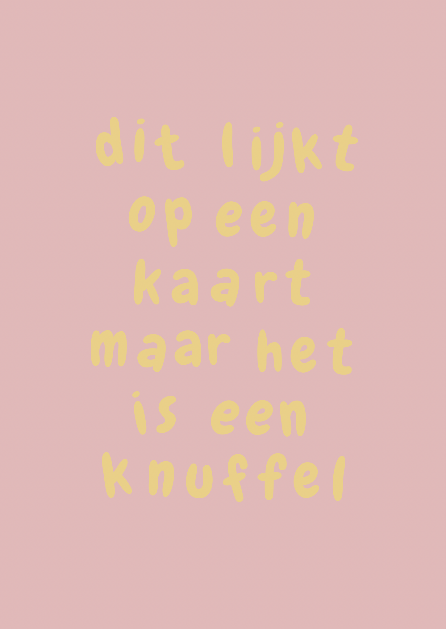 Kaart knuffel