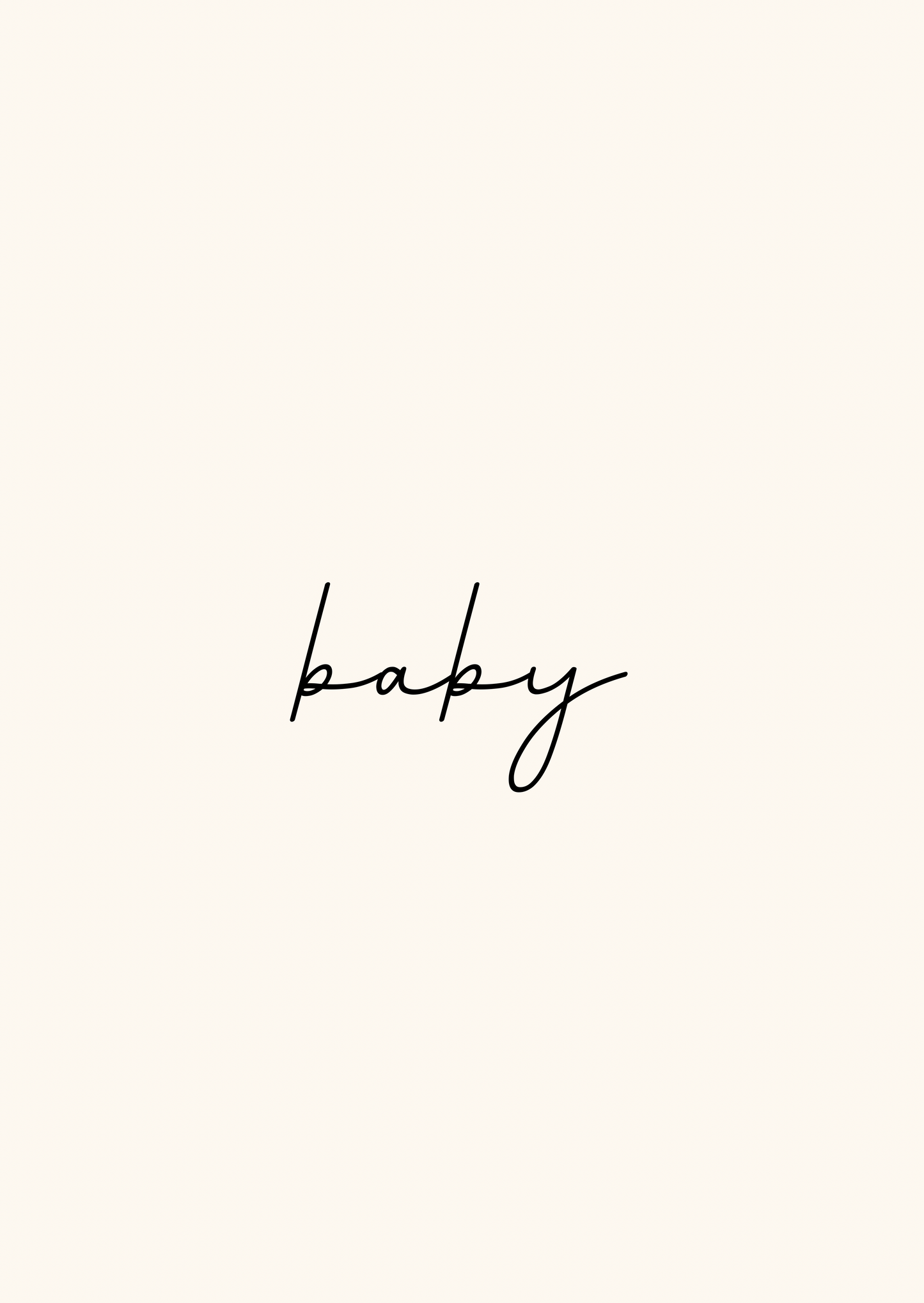 Kaart baby