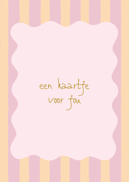 Kaart een kaartje voor jou