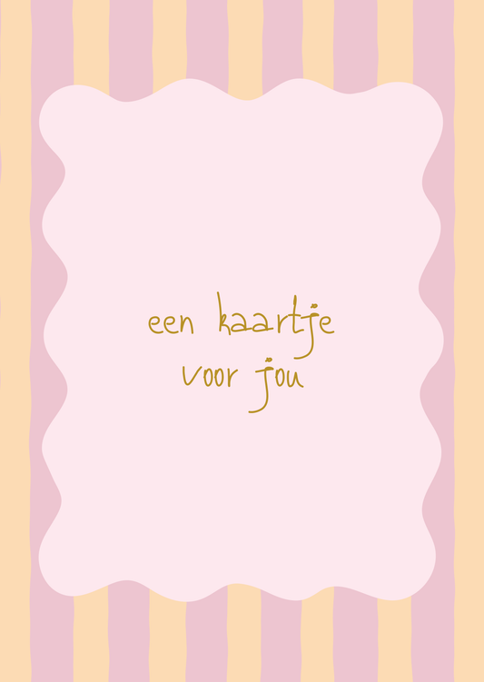 Kaart een kaartje voor jou