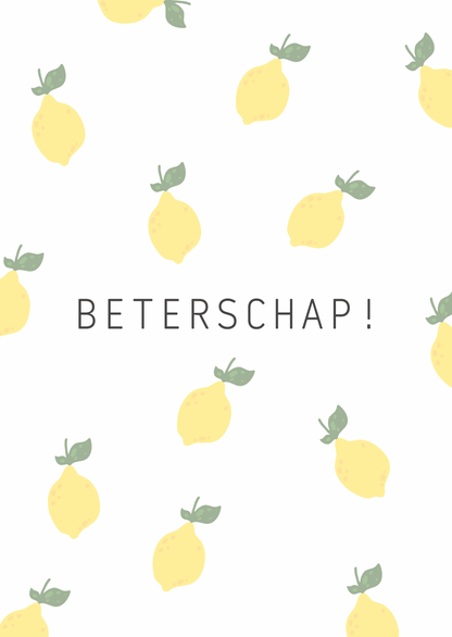 Mini kaart beterschap citroen