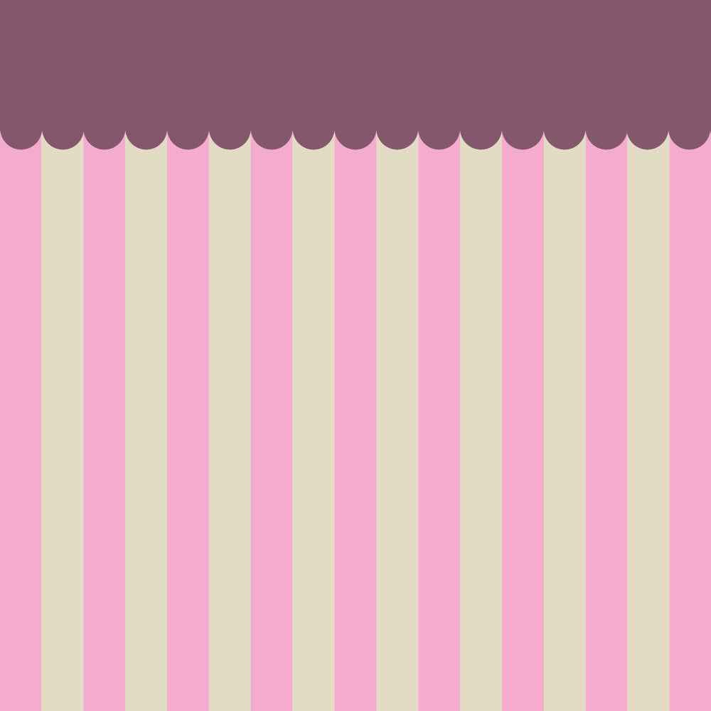 Blokbodemzak wave pink 17x10x25