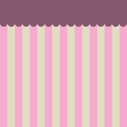 Blokbodemzak wave pink 17x10x25