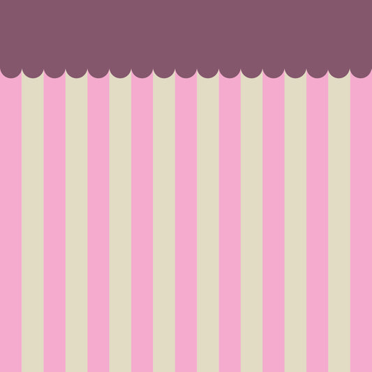 Blokbodemzak wave pink 12x7x19