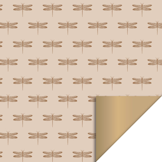 Cadeaupapier libelle beige 30cm