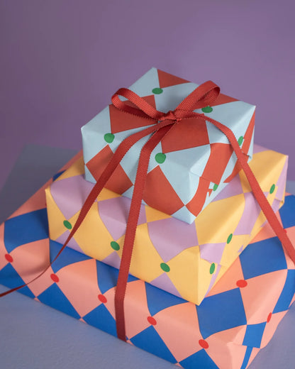 Cadeaupapier circus blue mulberry 70cm