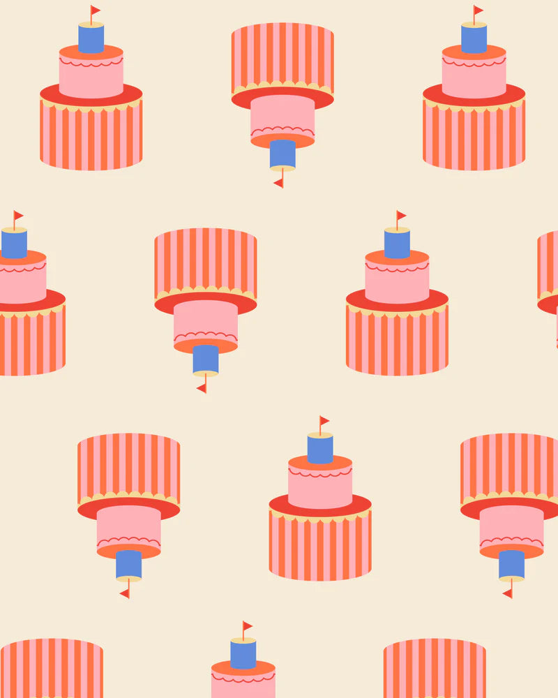 Cadeaupapier party cake 70cm