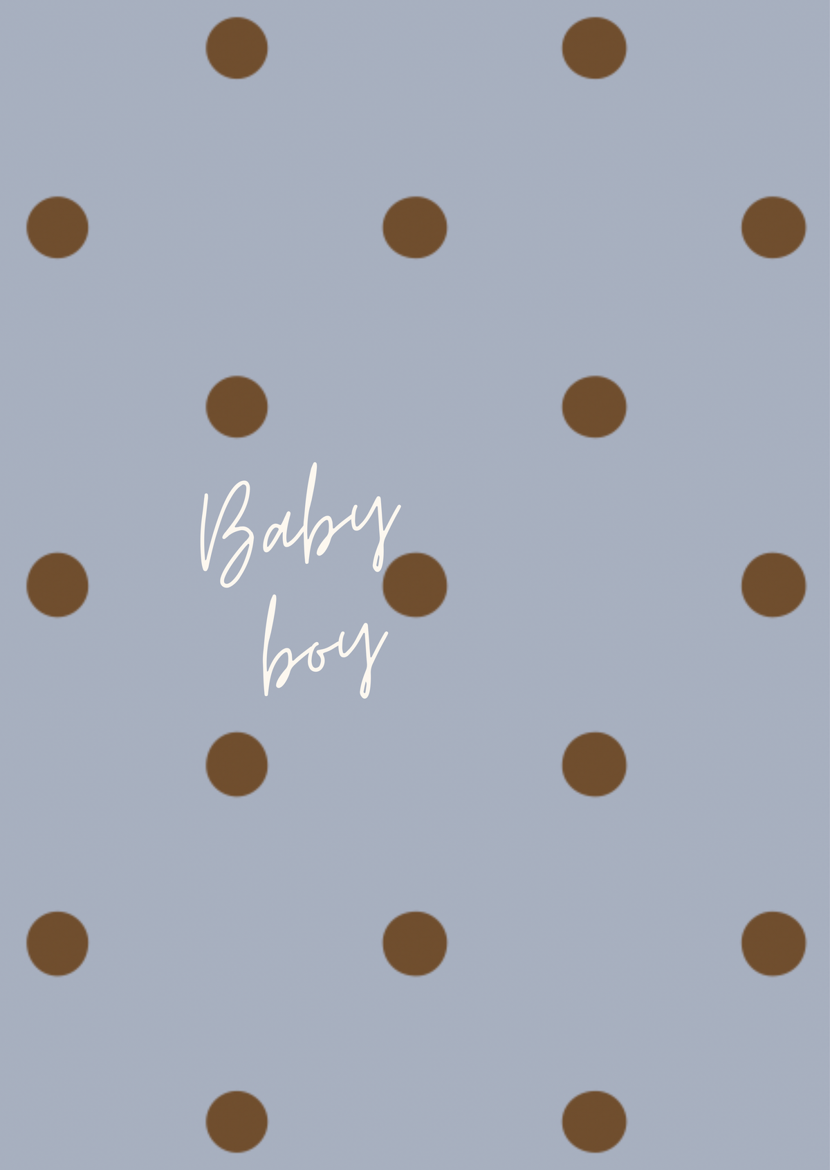 Kaart baby boy stippen