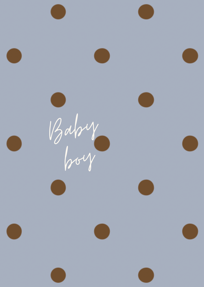 Kaart baby boy stippen