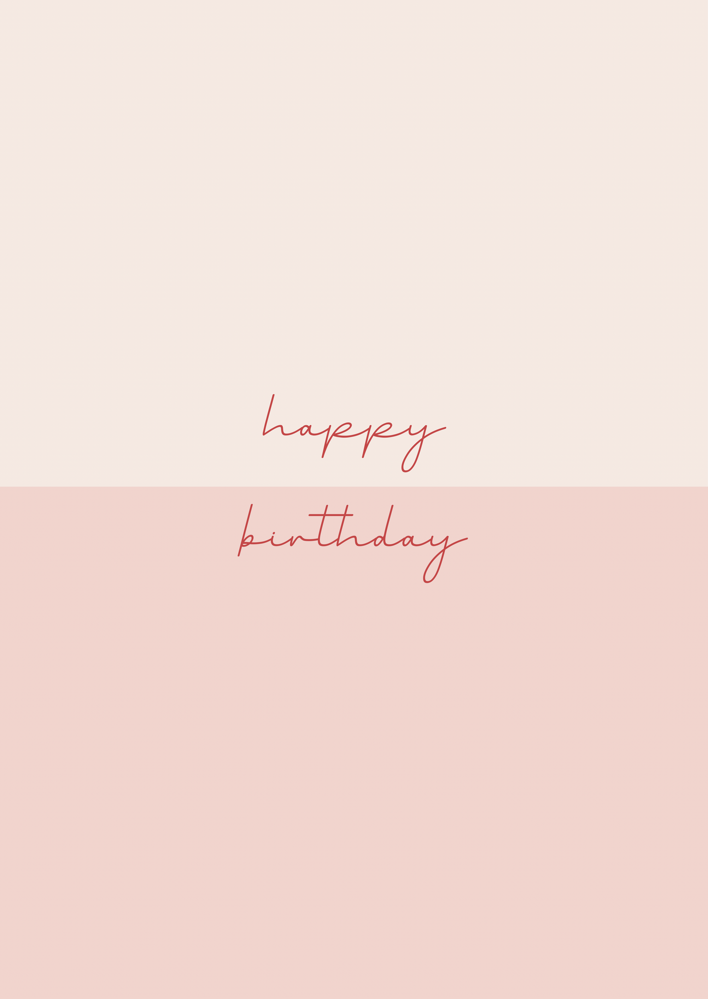 Kaart happy birthday roze-rood