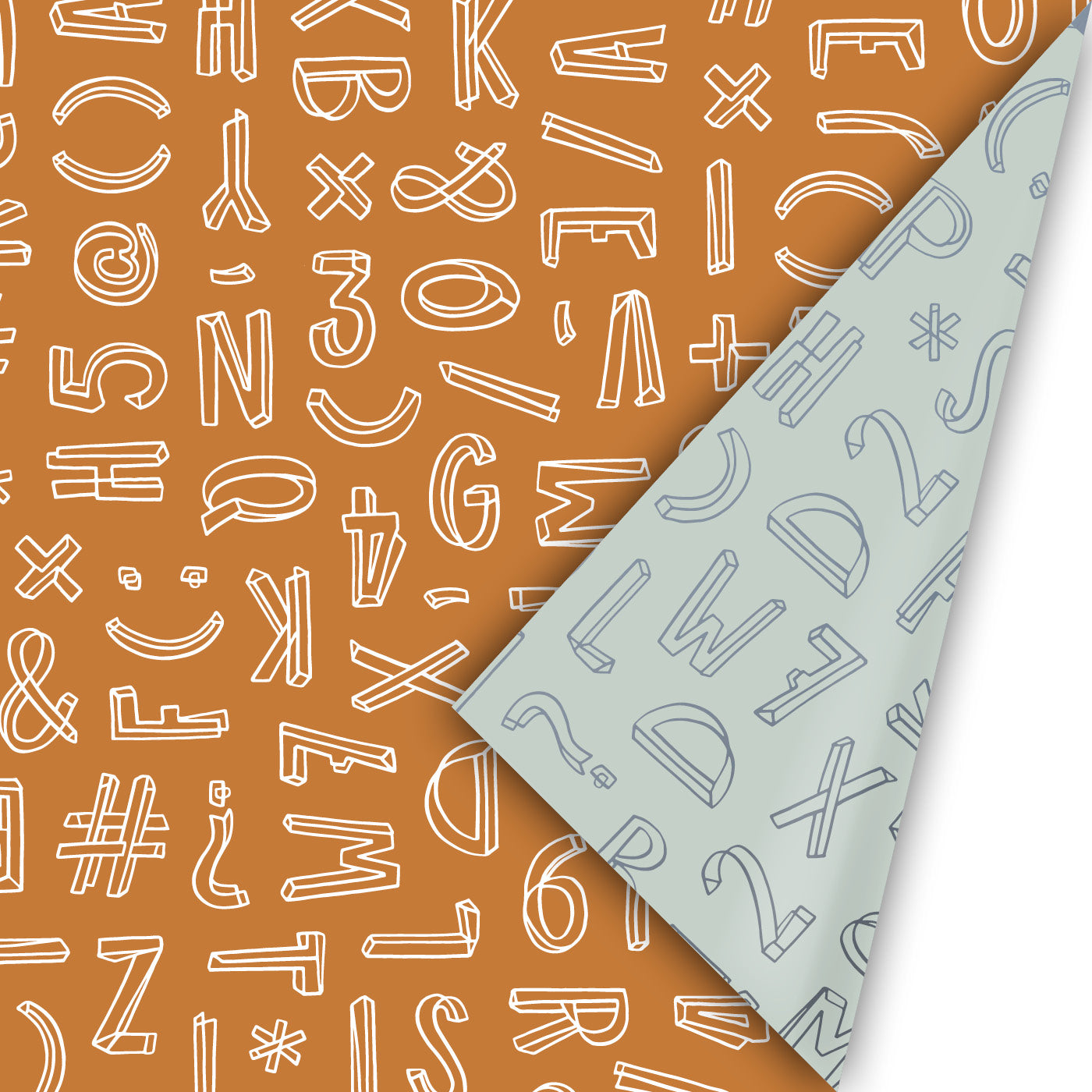 Cadeaupapier letters 50cm