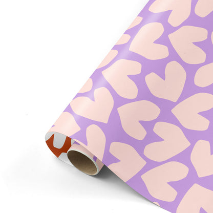 Set 5 rollen cadeaupapier 50cm warm