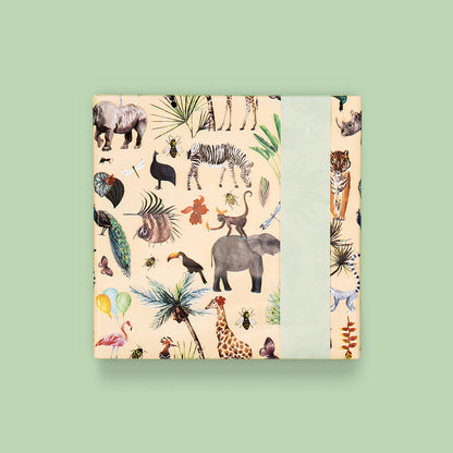 Cadeaupapier jungle beige 30cm